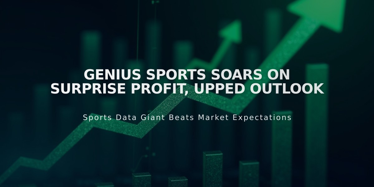 Genius Sports Stock Jumps 16% After Surprise Q3 Profit, Higher 2024 Forecast