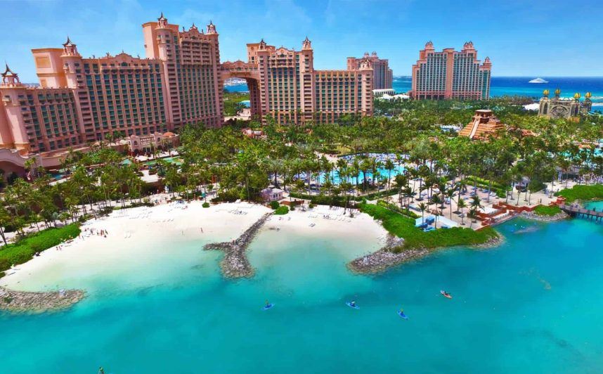 Atlantis resort aerial view Bahamas