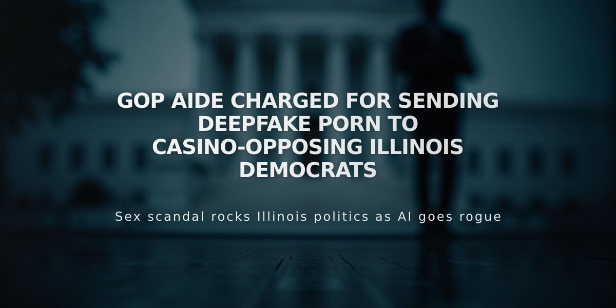 GOP Aide Charged for Sending Deepfake Porn to Casino-Opposing Illinois Democrats