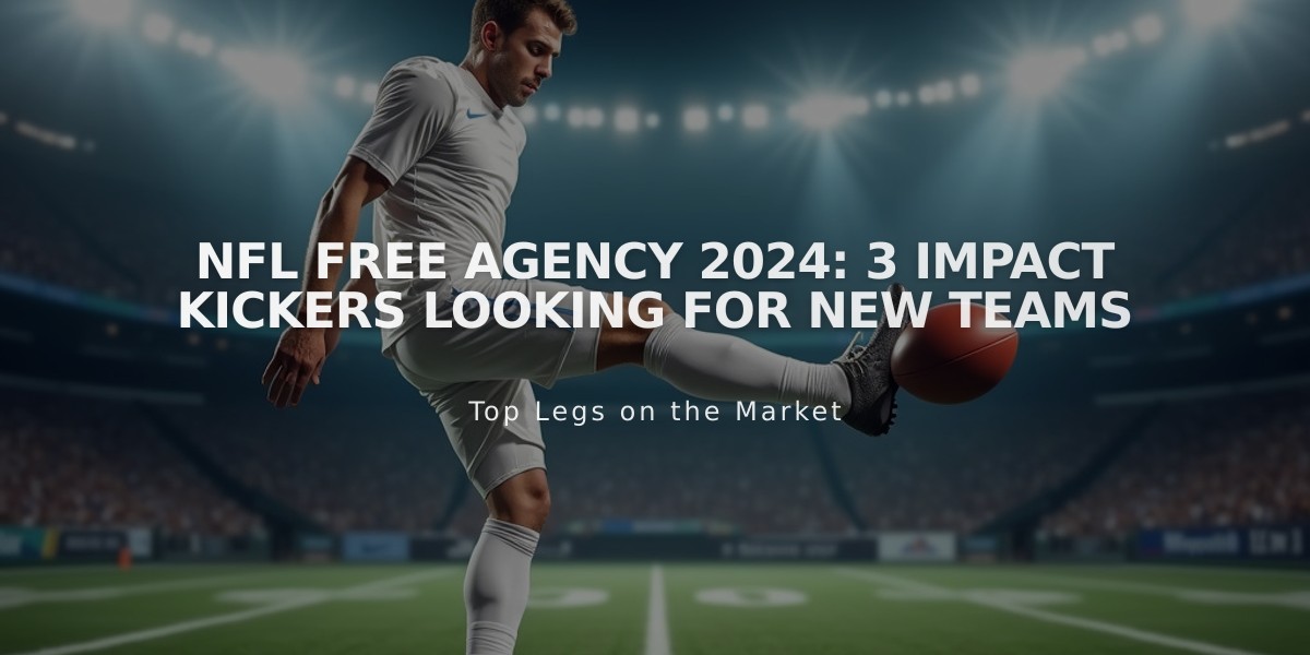 NFL Free Agency 2024: 3 Impact Kickers Looking for New Teams