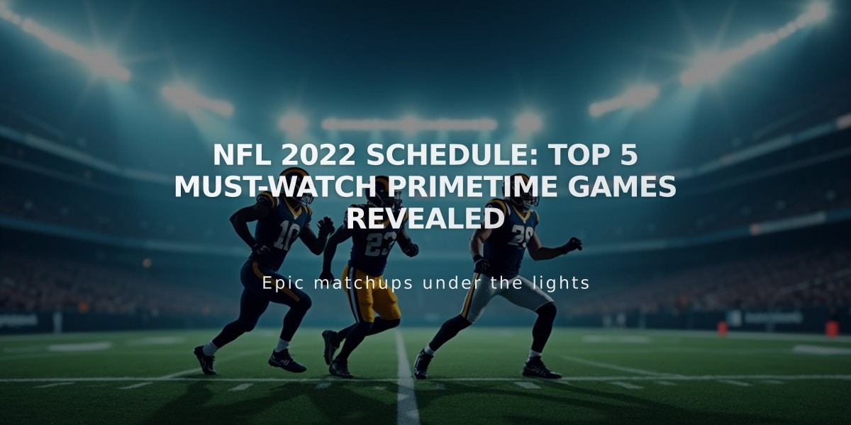 NFL 2022 Schedule: Top 5 Must-Watch Primetime Games Revealed