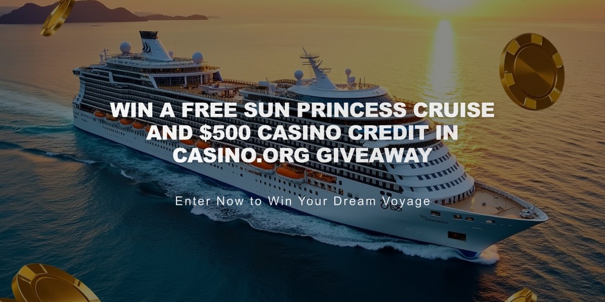 Win a Free Sun Princess Cruise and $500 Casino Credit in Casino.org Giveaway