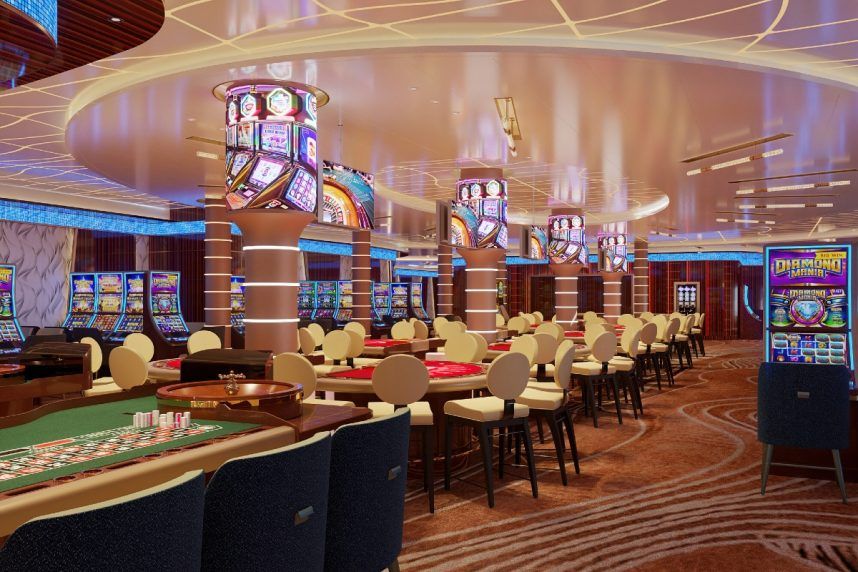 Princess Cruises casino gaming floor interior