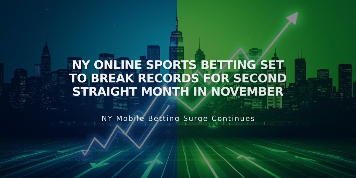 NY Online Sports Betting Set to Break Records for Second Straight Month in November