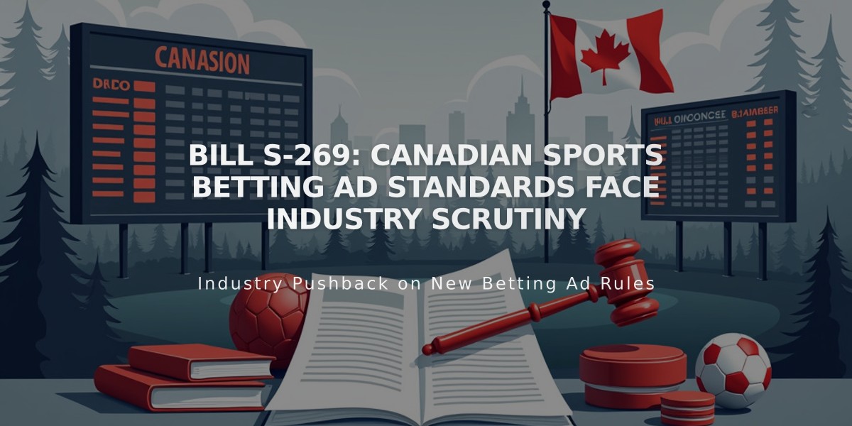 Bill S-269: Canadian Sports Betting Ad Standards Face Industry Scrutiny