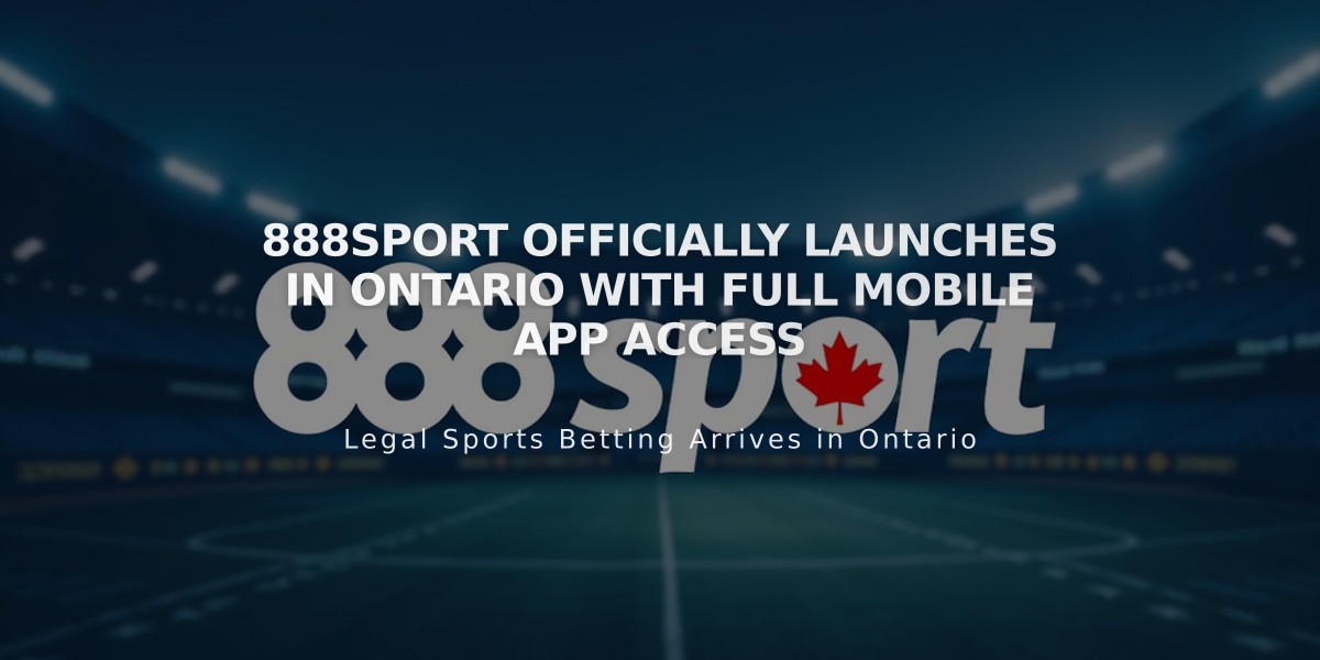 888sport Officially Launches in Ontario with Full Mobile App Access