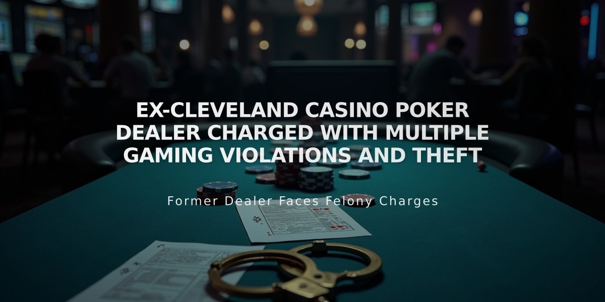 Ex-Cleveland Casino Poker Dealer Charged with Multiple Gaming Violations and Theft