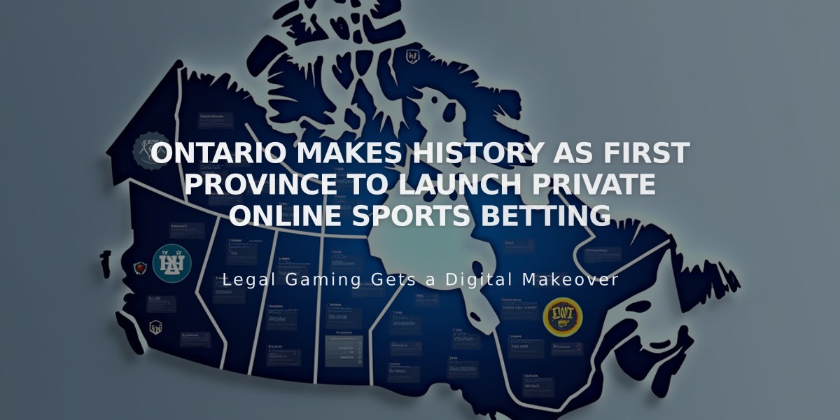 Ontario Makes History as First Province to Launch Private Online Sports Betting