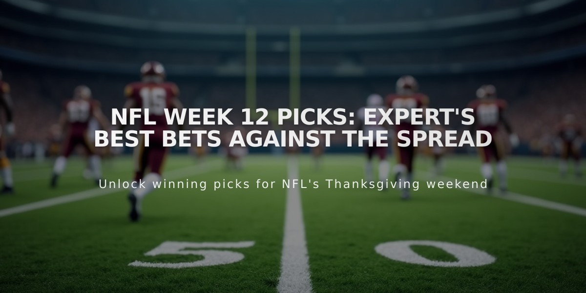 NFL Week 12 Picks: Expert's Best Bets Against the Spread