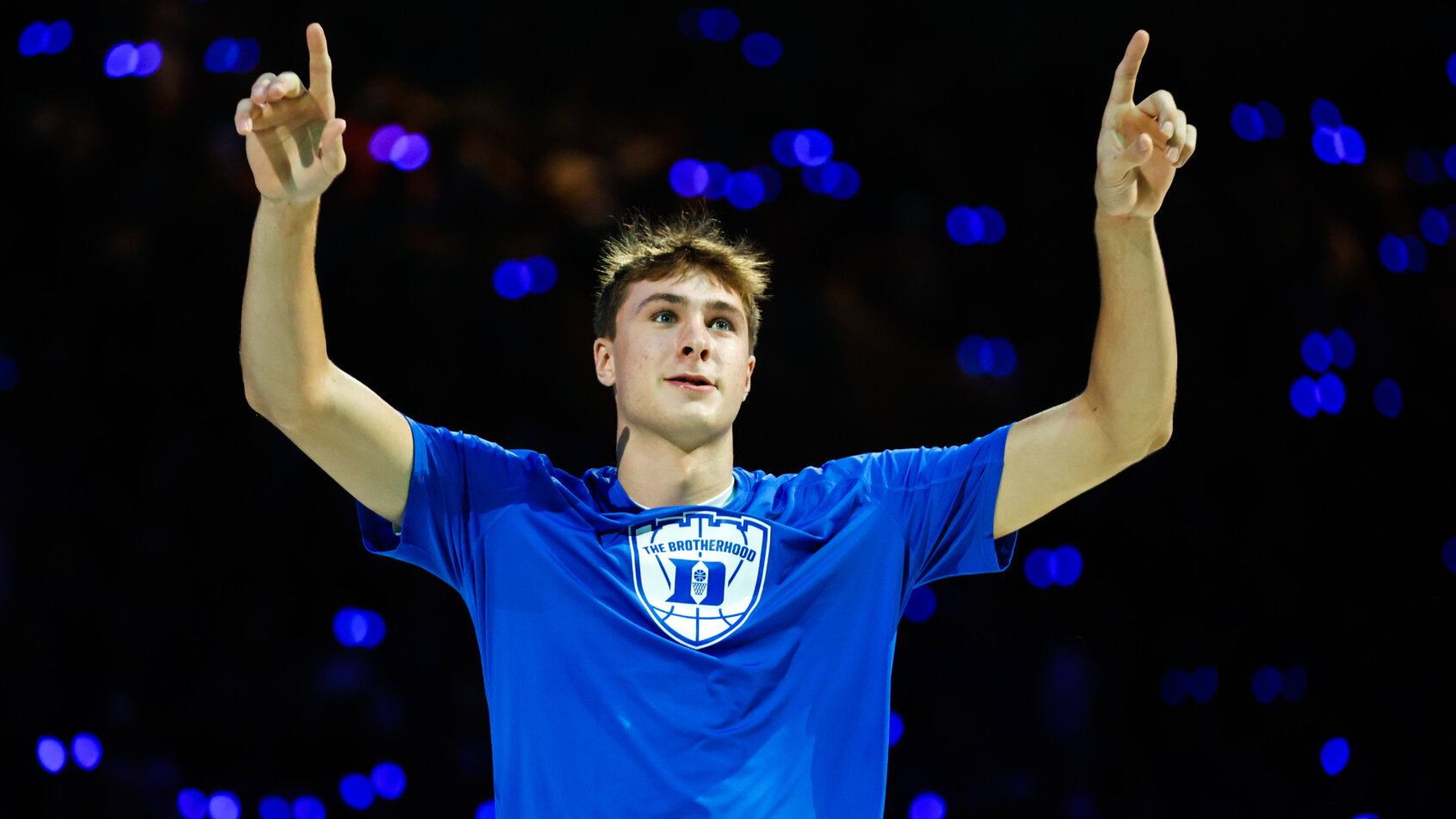 Duke player celebrates after scoring