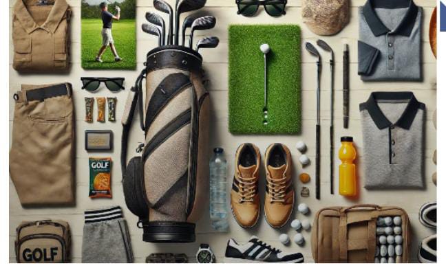 Golf equipment from above