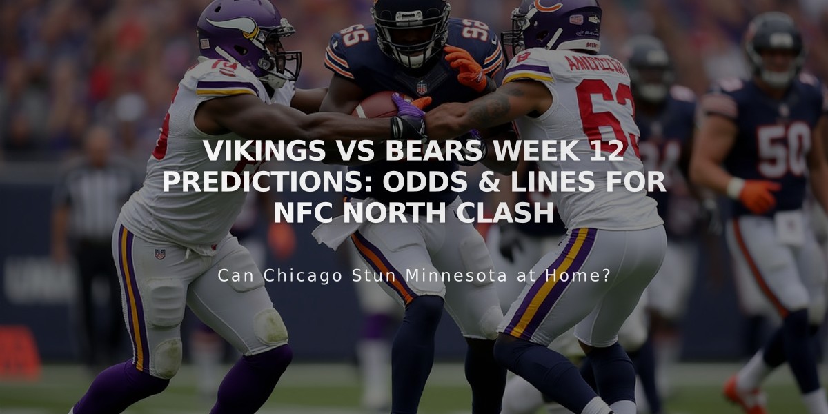 Vikings vs Bears Week 12 Predictions: Odds & Lines for NFC North Clash