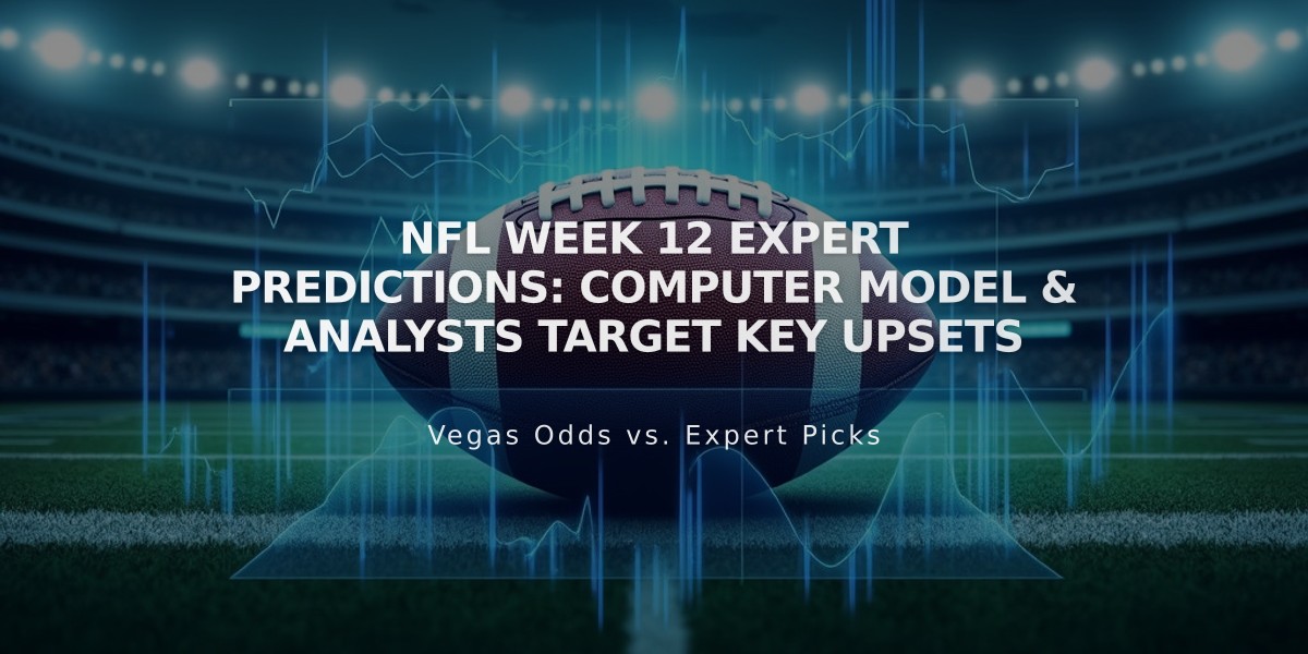 NFL Week 12 Expert Predictions: Computer Model & Analysts Target Key Upsets