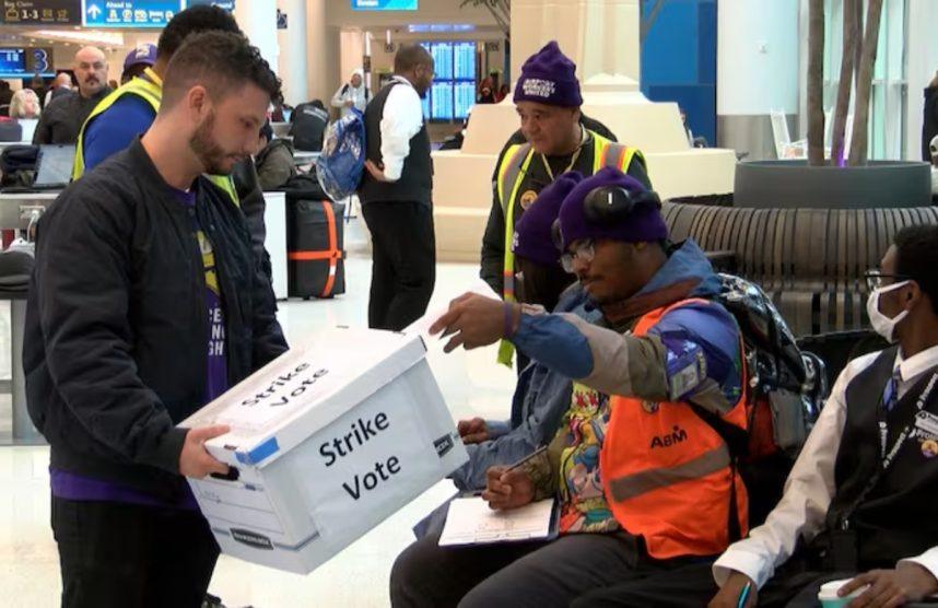 Person holding ballot box