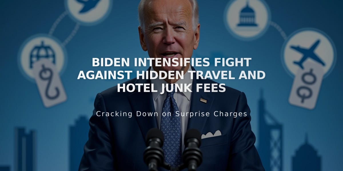 Biden Intensifies Fight Against Hidden Travel and Hotel Junk Fees