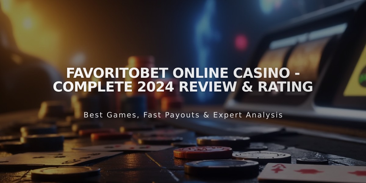 FavoritoBet Online Casino - Complete 2024 Review & Rating