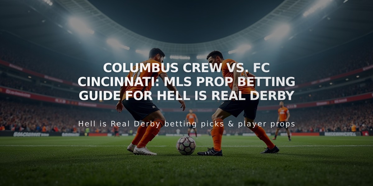 Columbus Crew vs. FC Cincinnati: MLS Prop Betting Guide for Hell is Real Derby