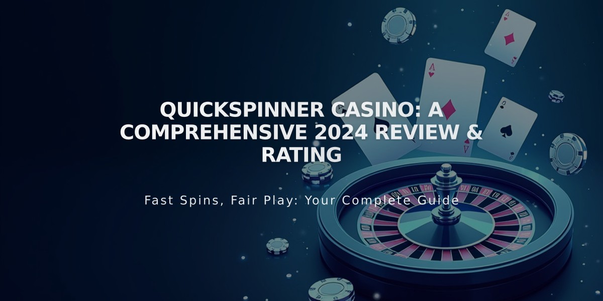 Quickspinner Casino: A Comprehensive 2024 Review & Rating