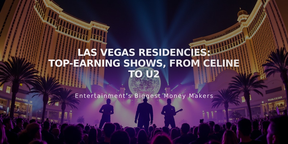 Las Vegas Residencies: Top-Earning Shows, From Celine to U2