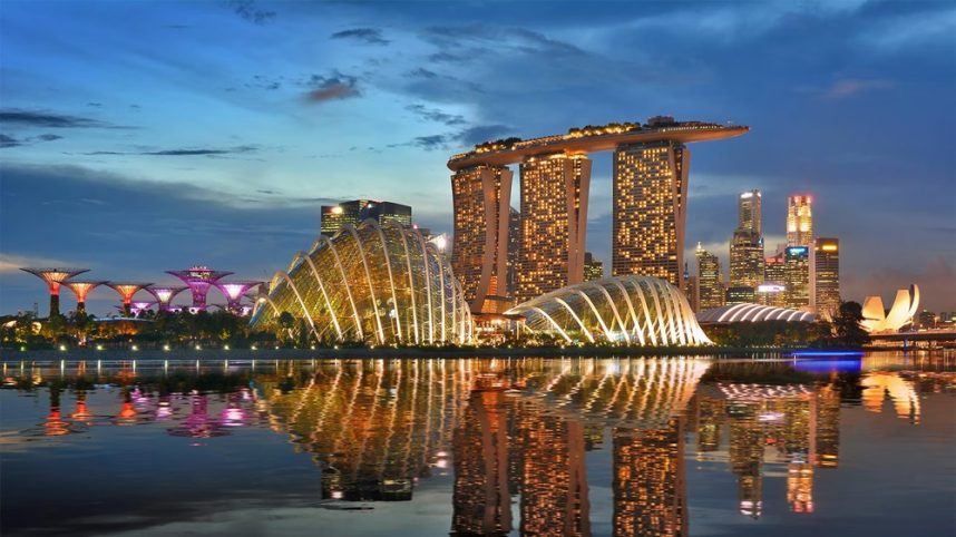 Marina Bay Sands Singapore at night