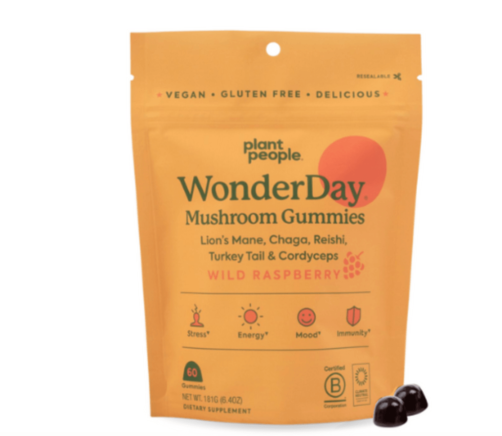 WonderDay Wild Raspberry gummy supplement bag