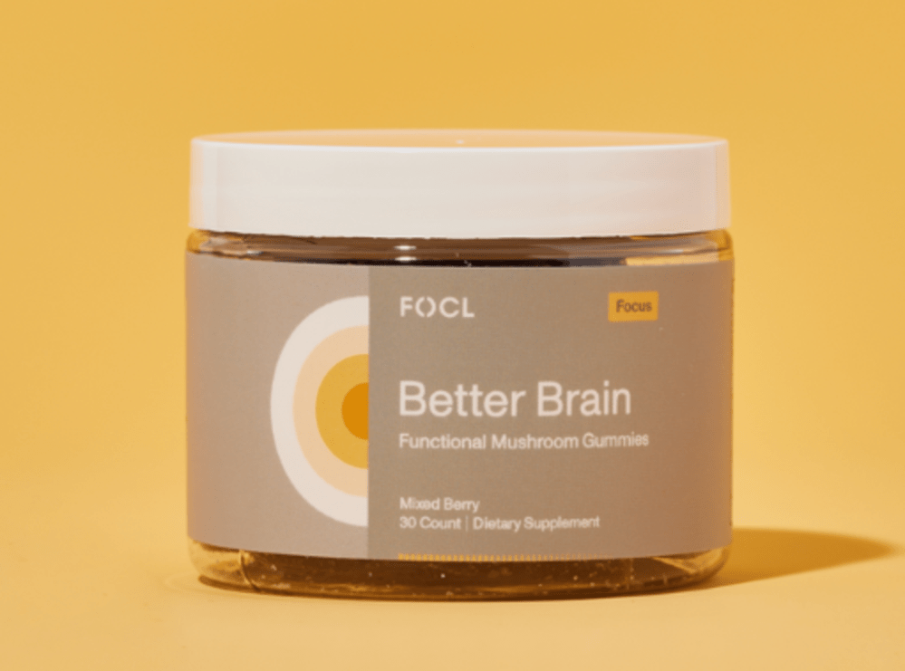 FOCL Brain Mushroom Gummies container