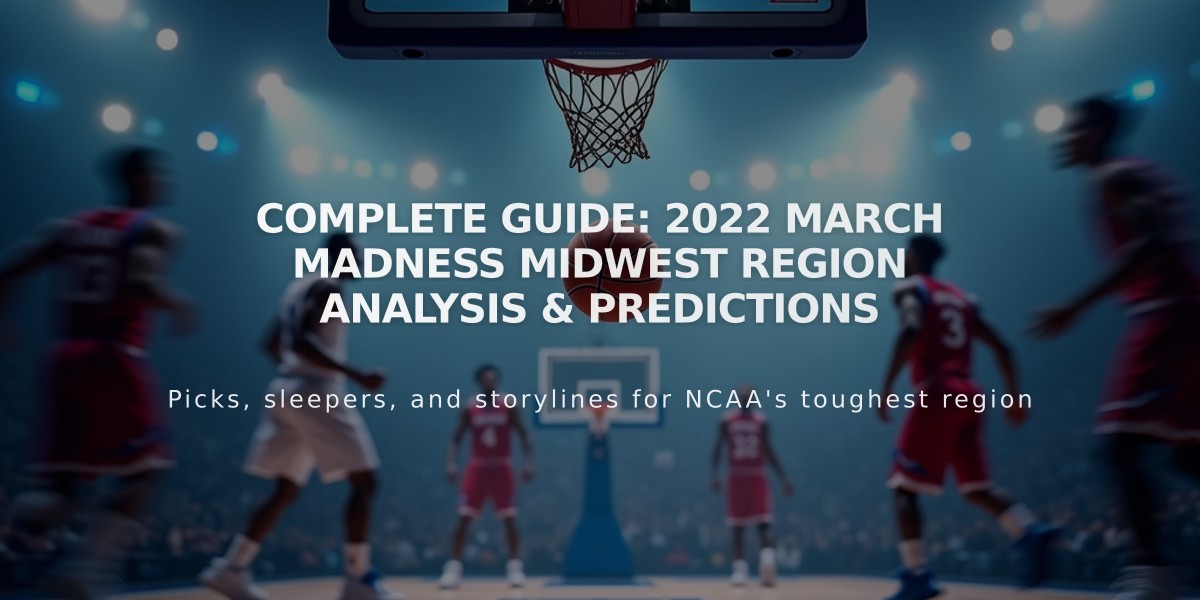 Complete Guide: 2022 March Madness Midwest Region Analysis & Predictions