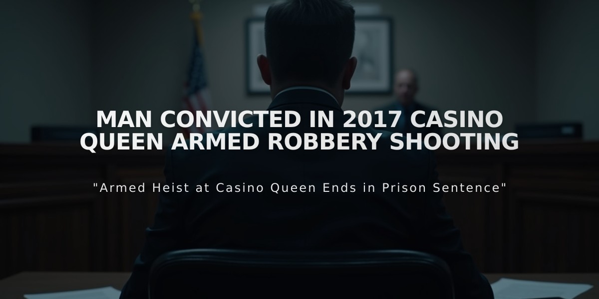 Man Convicted in 2017 Casino Queen Armed Robbery Shooting