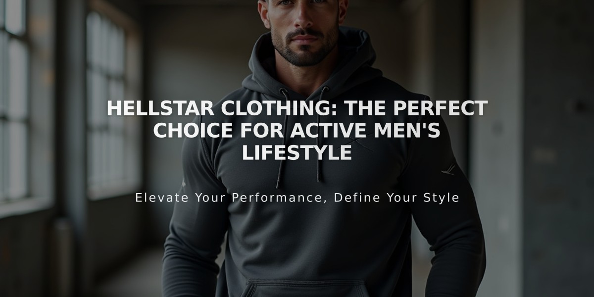 Hellstar Clothing: The Perfect Choice for Active Men's Lifestyle