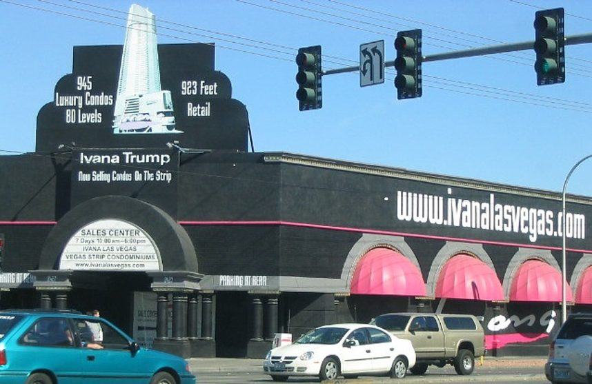 Black Ivana Vegas casino sign