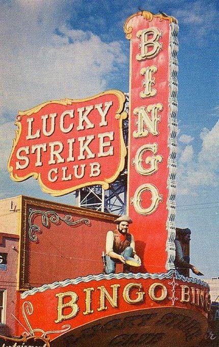 Lucky Strike bingo club signs