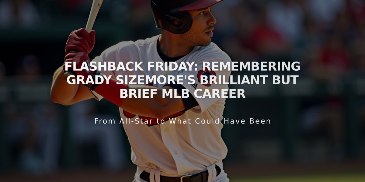 Flashback Friday: Remembering Grady Sizemore's Brilliant but Brief MLB Career