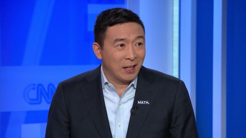 Andrew Yang in business suit