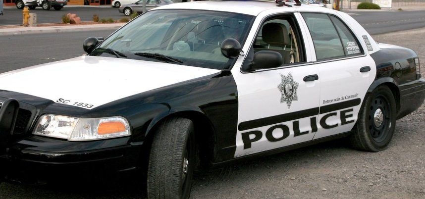 LVMPD police vehicle on street