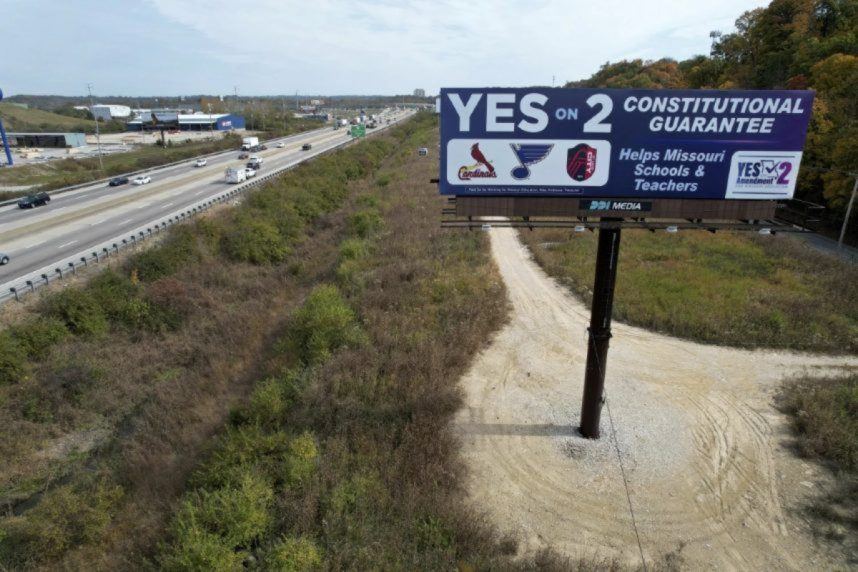 Vote Yes on 2 campaign billboard