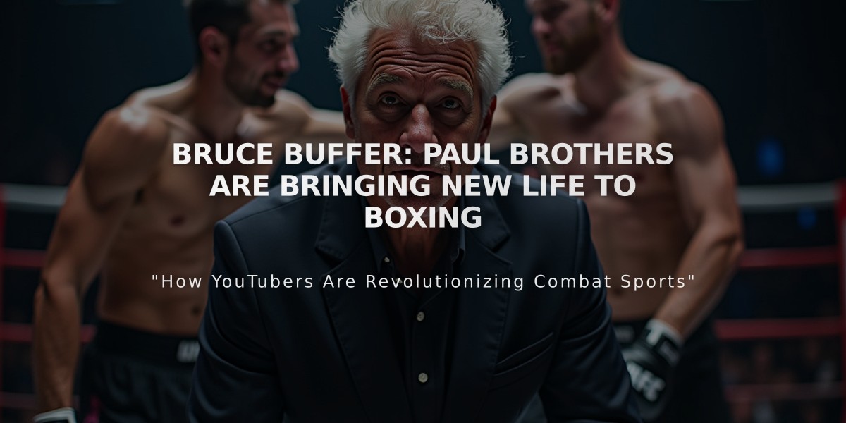 Bruce Buffer: Paul Brothers Are Bringing New Life to Boxing