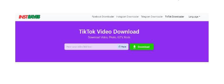 TikTok video download screen