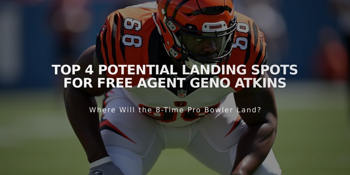 Top 4 Potential Landing Spots for Free Agent Geno Atkins