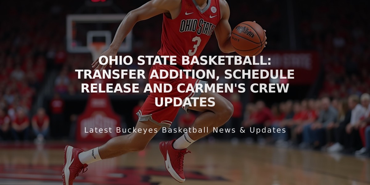 Ohio State Basketball: Transfer Addition, Schedule Release and Carmen's Crew Updates