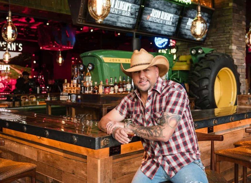 Cowboy at casino bar