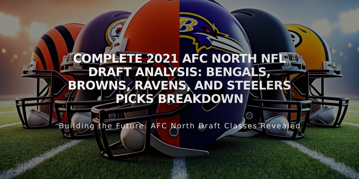 Complete 2021 AFC North NFL Draft Analysis: Bengals, Browns, Ravens, and Steelers Picks Breakdown