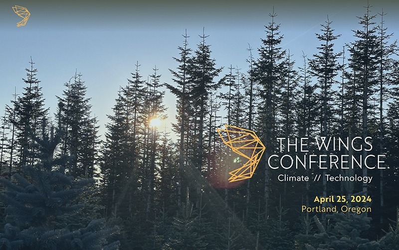 Wings Conference logo with event details