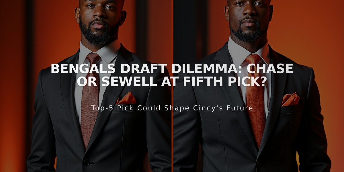 Bengals Draft Dilemma: Chase or Sewell at Fifth Pick?