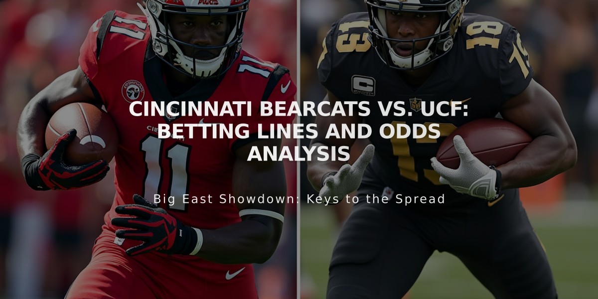 Cincinnati Bearcats vs. UCF: Betting Lines and Odds Analysis