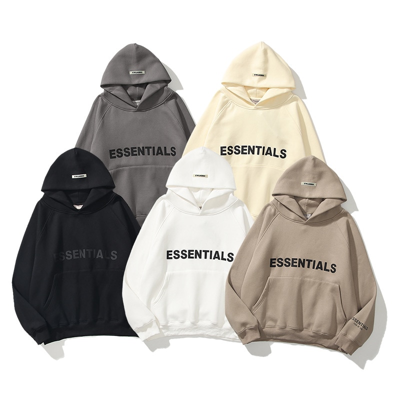 Gray hooded sweatshirt