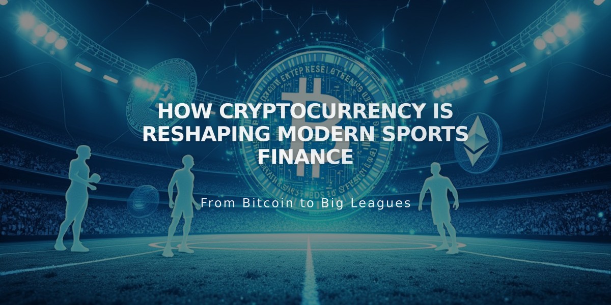 How Cryptocurrency is Reshaping Modern Sports Finance