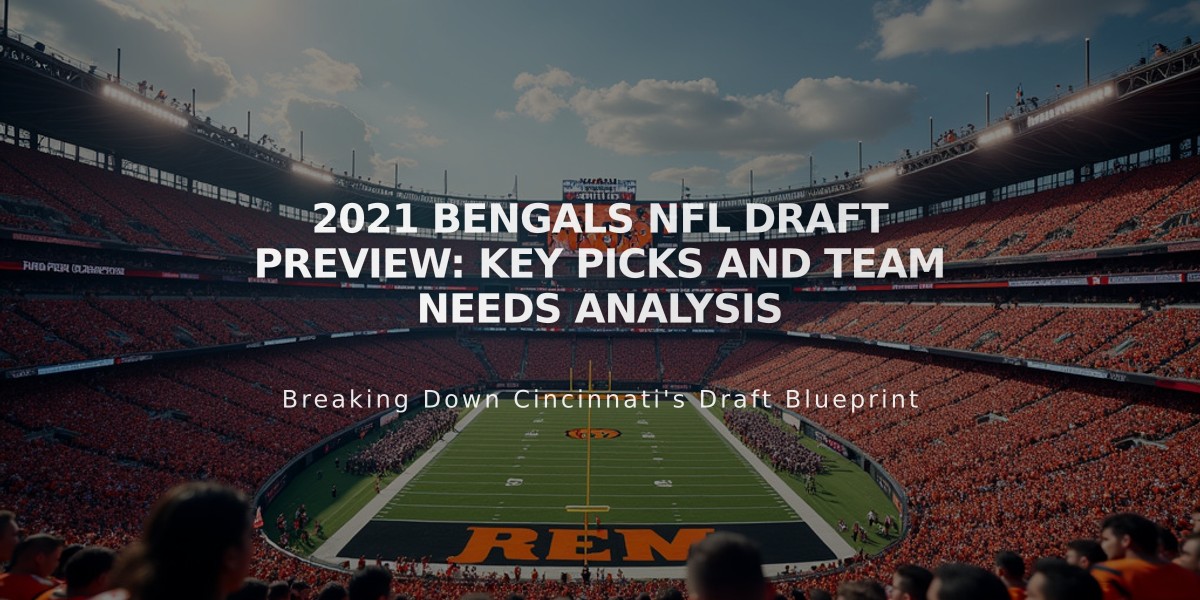 2021 Bengals NFL Draft Preview: Key Picks and Team Needs Analysis