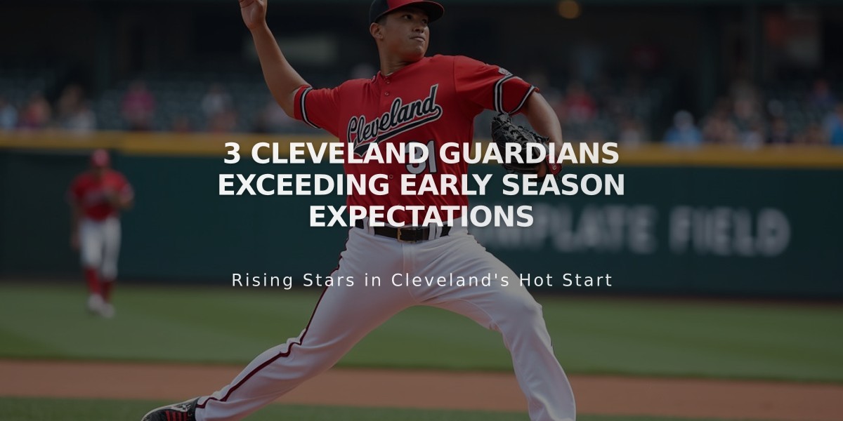 3 Cleveland Guardians Exceeding Early Season Expectations