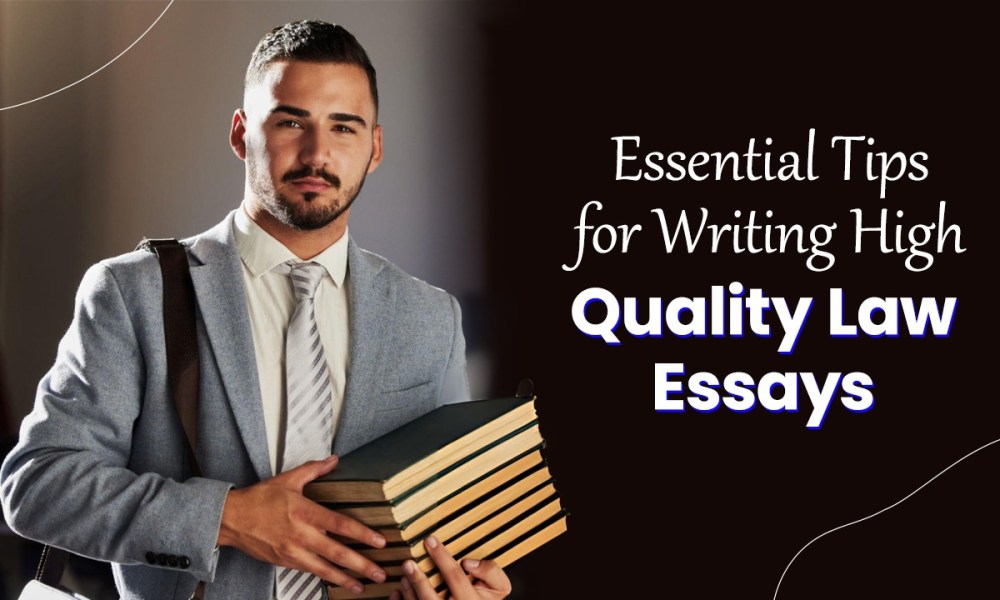 Businessman holding stack of books