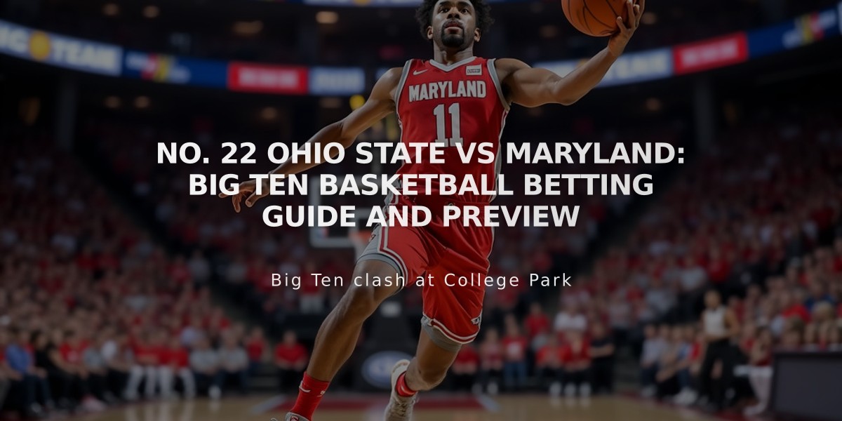 No. 22 Ohio State vs Maryland: Big Ten Basketball Betting Guide and Preview